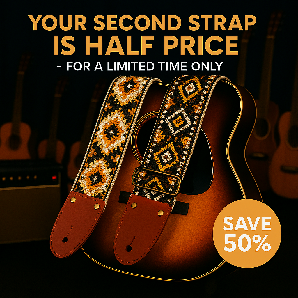 Canyon Bloom Premium Guitar Strap